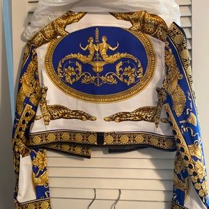 Multicolor Versace crop jacket ONLY worn ONCE